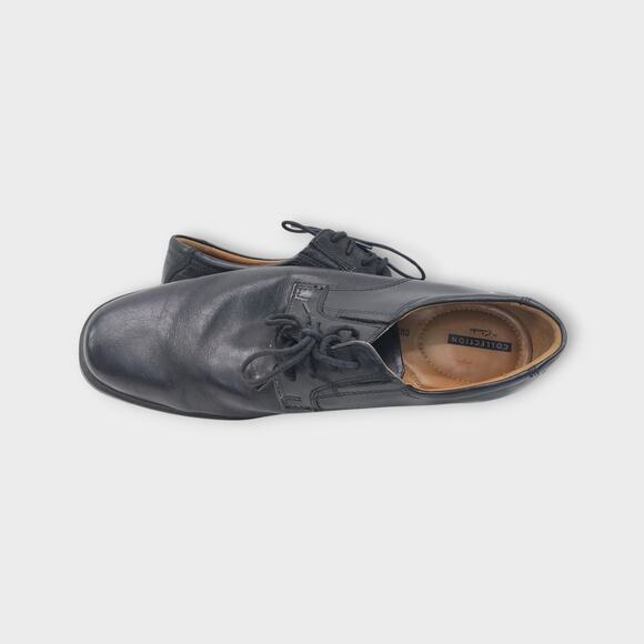 Mens Clarks Soft Cushion Black Dress Shoes Scuff on Left Toe Size 8M - Picture 10 of 13